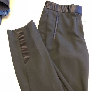 Black high waisted trousers